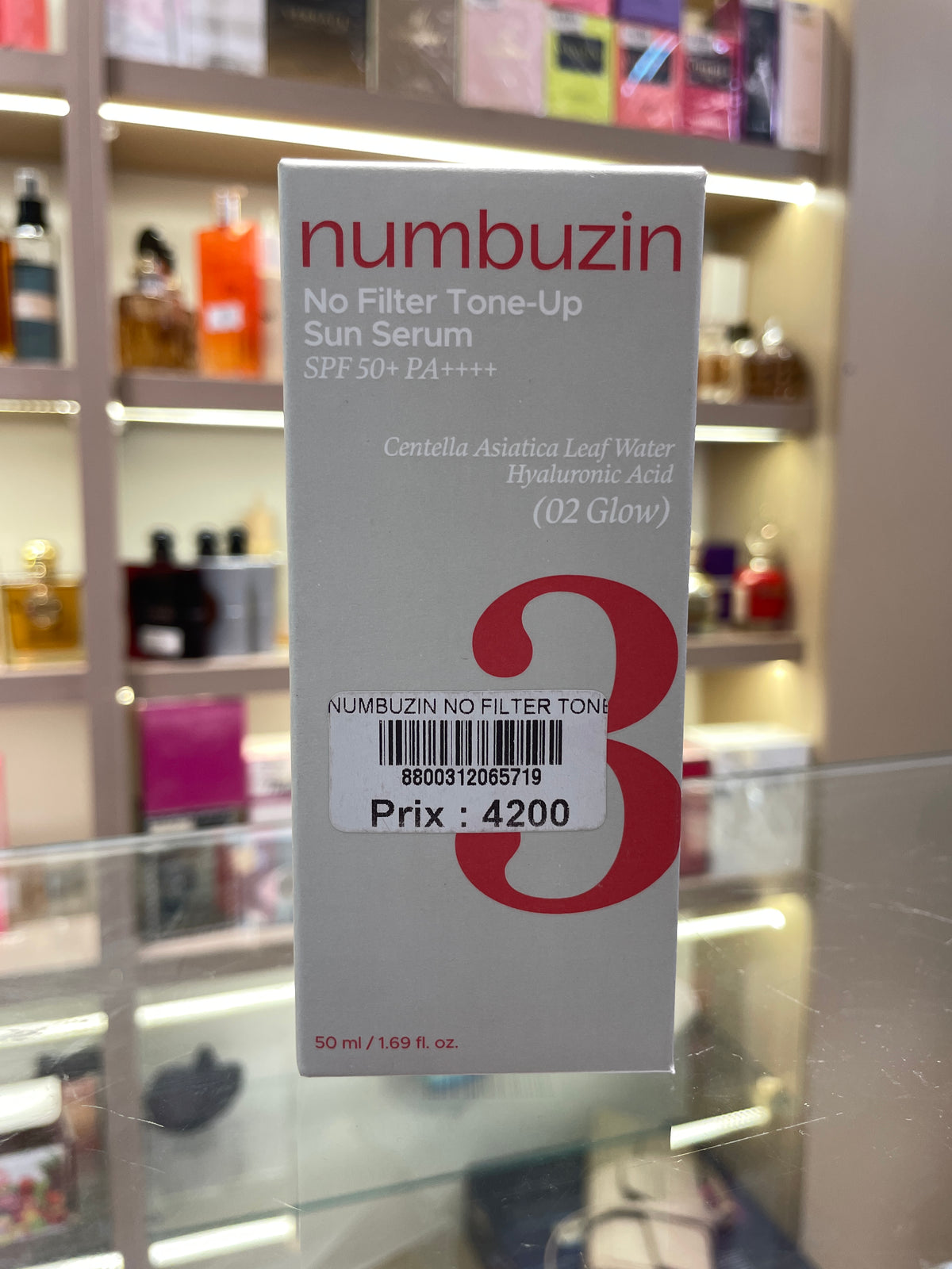 Numbuzin No.3 No Filter Tone-Up Sun Serum SPF50+ 02 Glow - Mirage Cosmétique Oran
