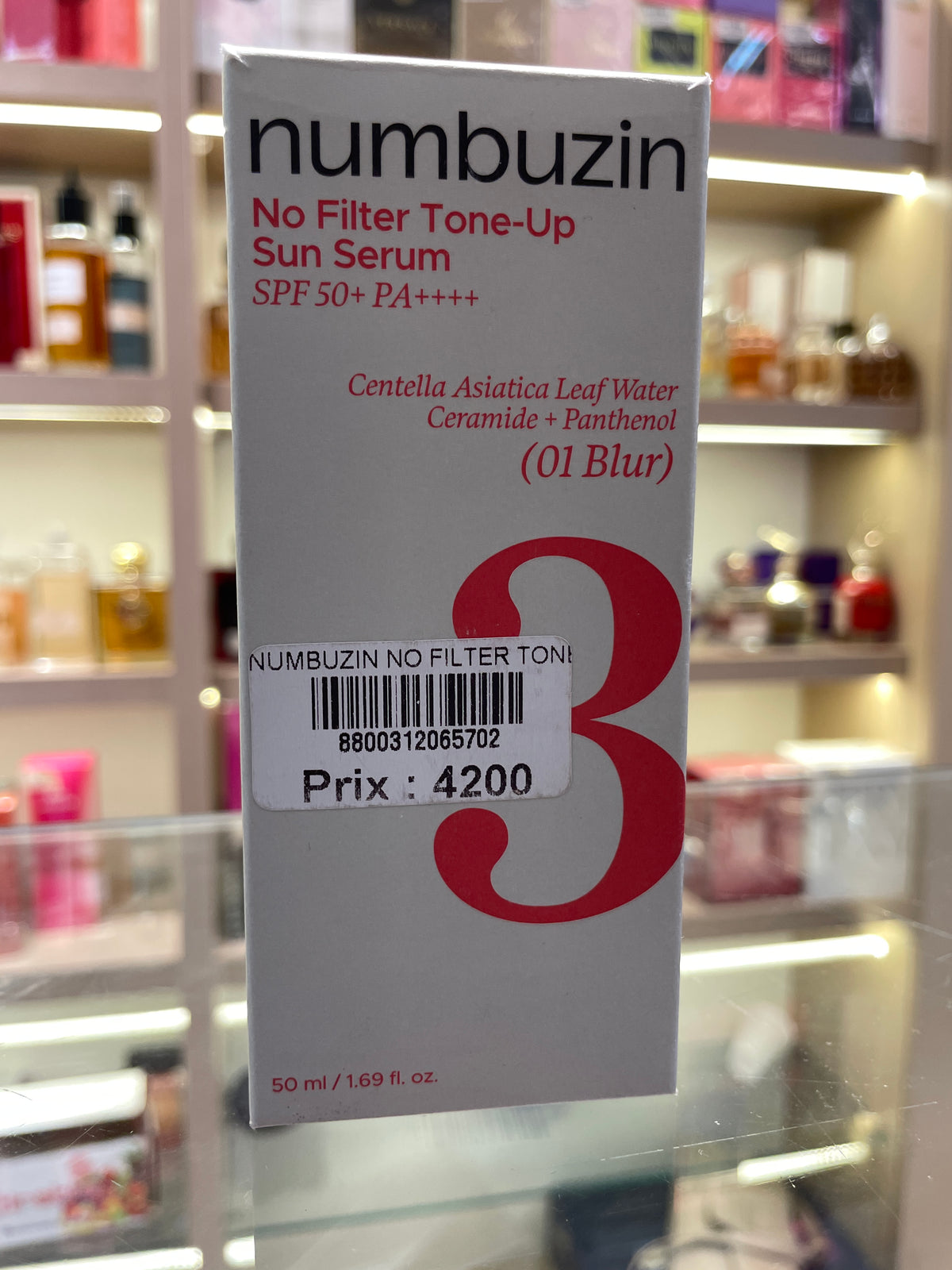 Numbuzin No.3 No Filter Tone-Up Sun Serum SPF50+ 01 Blur - Mirage Cosmétique Oran