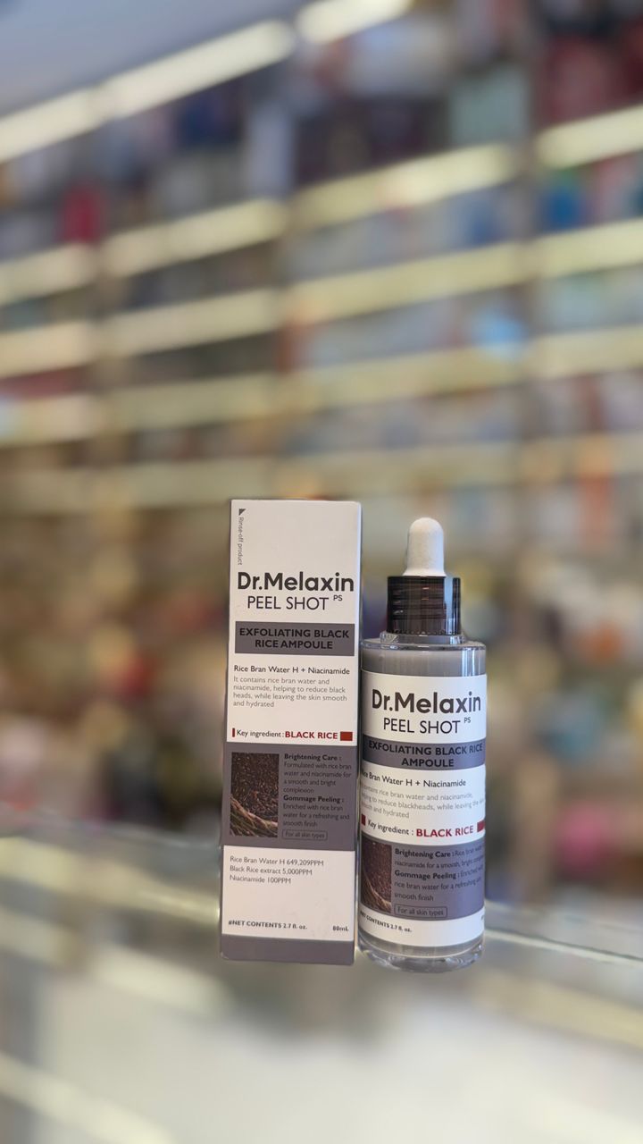 Dr.Melaxin Peel Shot Exfoliating Black Rice Ampoule 80ml