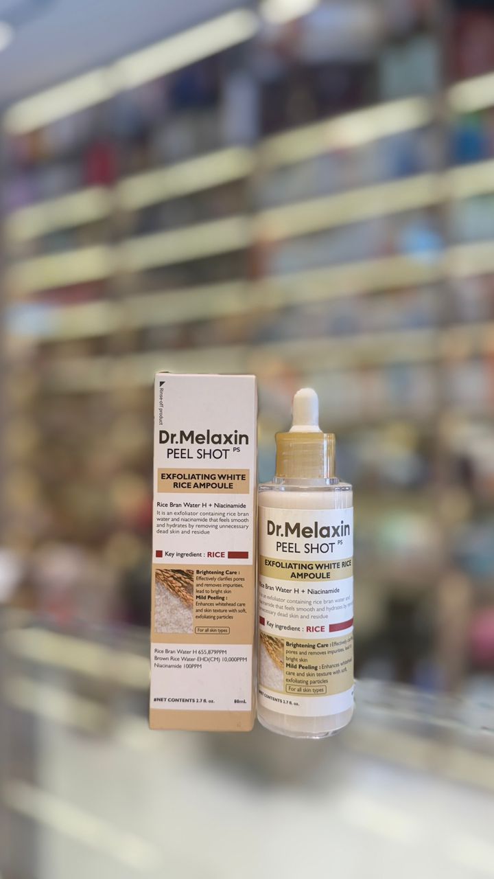 Dr.Melaxin Peel Shot Exfoliating White Rice Ampoule 80ml