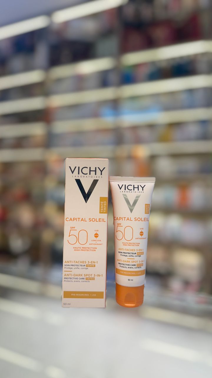 Vichy Capital Soleil Anti-Taches 3-en-1 SPF50 Teintée 50ml