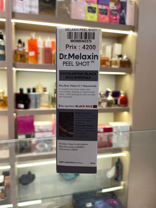 Dr.Melaxin Peel Shot Exfoliating Black Rice Ampoule - Mirage Cosmétique Oran