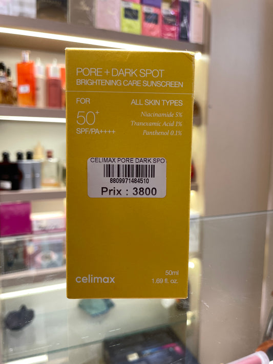 Celimax Pore+Dark Spot Brightening Care Sunscreen SPF50+ - Mirage Cosmétique Oran