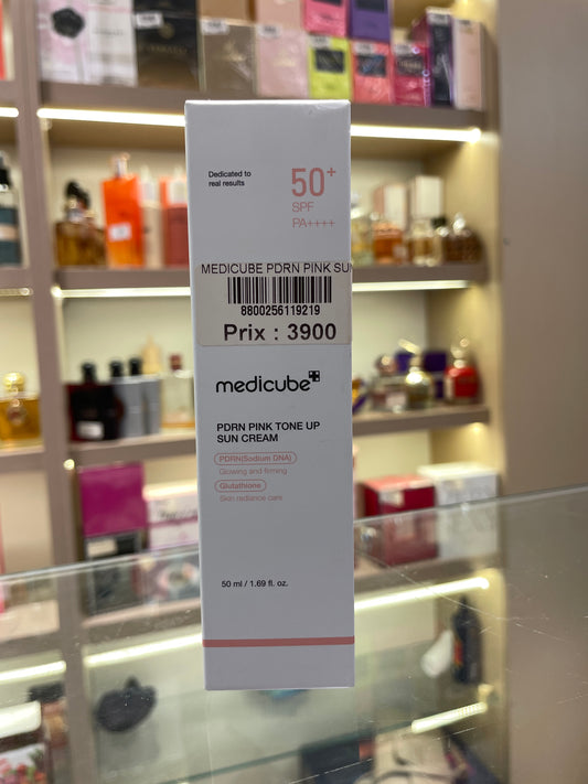 Medicube PDRN Pink Tone Up Sun Cream SPF50+ - Mirage Cosmétique Oran
