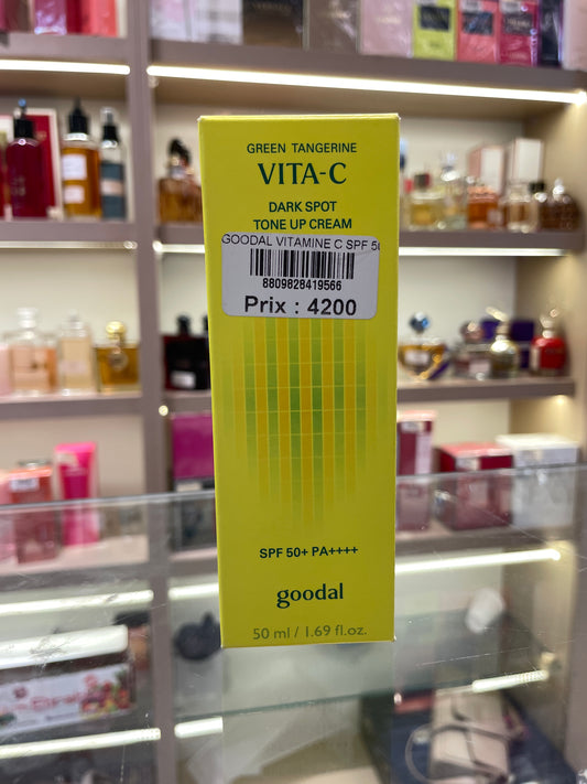 Goodal Green Tangerine Vita-C Dark Spot Tone Up Cream SPF50+ - Mirage Cosmétique Oran
