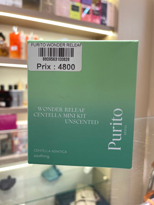 Purito Wonder Releaf Centella Mini Kit Unscented - Mirage Cosmétique Oran