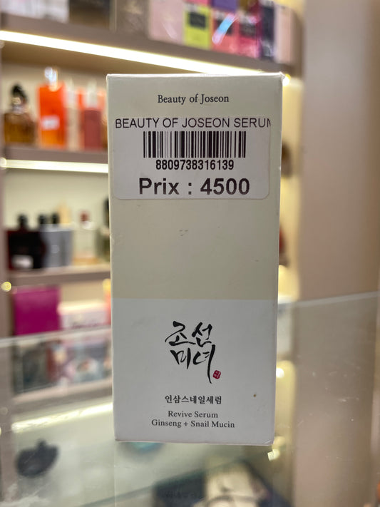 Beauty of Joseon Revive Serum Ginseng+Snail Mucin - Mirage Cosmétique Oran