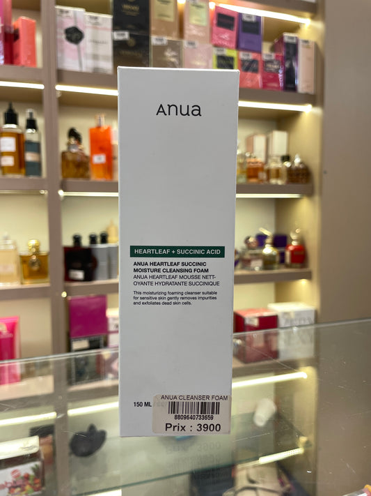 Anua Heartleaf Succinic Moisture Cleansing Foam - Mirage Cosmétique Oran