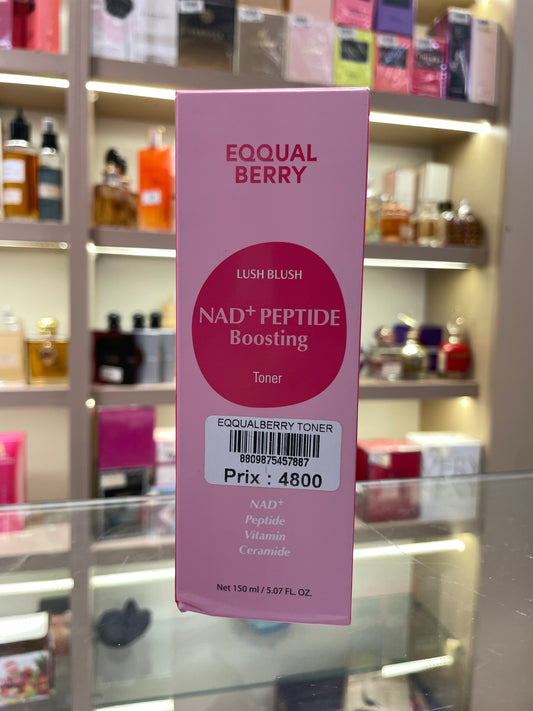Eqqualberry Lush Blush NAD+ Peptide Boosting Toner - Mirage Cosmétique Oran