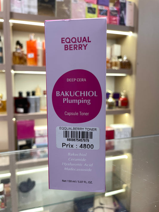 Eqqualberry Deep Cera Bakuchiol Plumping Capsule Toner - Mirage Cosmétique Oran