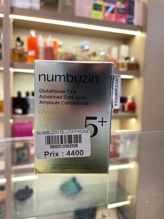 Numbuzin No.5+ Glutathione TXA Dark Spot Ampoule Concentrate - Mirage Cosmétique Oran
