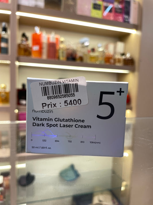 Numbuzin No.5+ Vitamin Glutathione Dark Spot Laser Cream - Mirage Cosmétique Oran